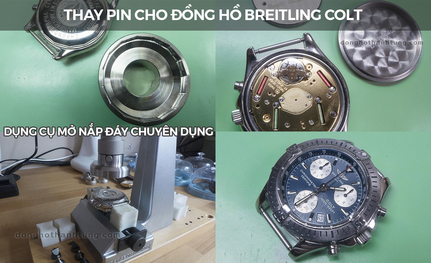 Thay pin đồng hồ đeo tay Breitling