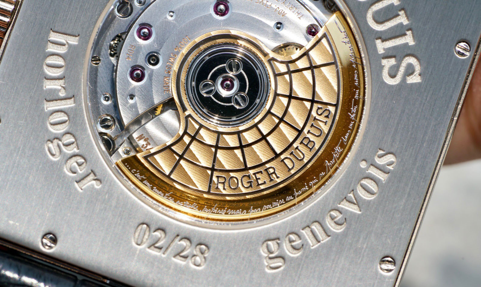 Roger Dubuis Golden Square Automatic 40mm 18k White Gold Limited Edition 02 28 2